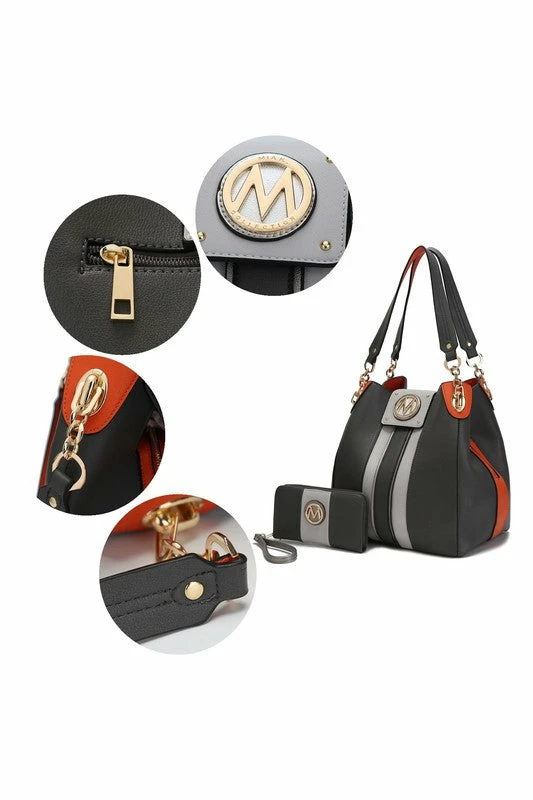 MKF Mirtha Hobo Handbag With Wallet Women By Mia K 5 MKF Mirtha Hobo Handbag With Wallet Women By Mia K - Image 3