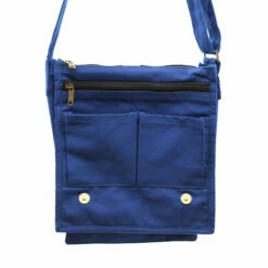 LFO - Cotton Canvas Messenger Bag - Navy Blue 5 LFO - Cotton Canvas Messenger Bag - Navy Blue -Luggage Sales Shop 1838667