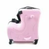 Fetcoi 20" Travel Luggage Rolling Suitcase Ride On Cartoon Luggage ABS+PU Unisex Case Pink 2 Fetcoi 20" Travel Luggage Rolling Suitcase Ride On Cartoon Luggage ABS+PU Unisex Case Pink -Luggage Sales Shop 31DRz 3kqCS