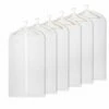 Univivi Hanging Garment Bag 43 Inch Suit Bag For Storage(Set Of 6) Washable Translucent Lightweight Garment Bags For Dress Suits, Jackets, T-Shirt, Sports Coats Etc.
