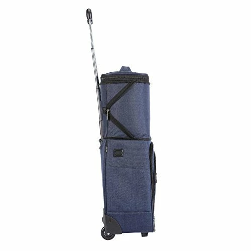 Travelers Club Luggage 16" Top Expandable Rolling Underseater W/USB Port, Blue Suitcase, Carry-On, Navy 15 Travelers Club Luggage 16" Top Expandable Rolling Underseater W/USB Port, Blue Suitcase, Carry-On, Navy - Image 13