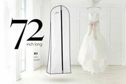Premium Wedding Dress & Long Gown Garment Bag For Travel & Storage | 72 Inch, 10" Gusset, Breathable -Luggage Sales Shop 31JAUisAloL