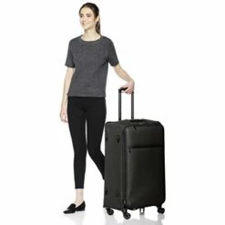 AmazonBasics Belltown Softside Rolling Spinner Suitcase Luggage - 30 Inch, Heather Black -Luggage Sales Shop 31Nk 2BV81JBL