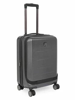 HEYS EZ Access 2.0 Range Charcoal Color Hard Cabin Luggage, Silver, Cabin, Luggage -Luggage Sales Shop 31V65P9pn8L