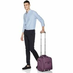 AmazonBasics Underseat Carry-On Rolling Travel Luggage Bag - Purple 13 AmazonBasics Underseat Carry-On Rolling Travel Luggage Bag - Purple -Luggage Sales Shop 31flwEJLgmL
