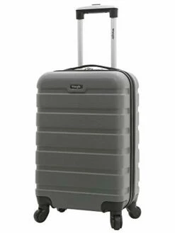 Wrangler Hardside Carry-On Spinner Luggage, Charcoal Grey, 20-Inch -Luggage Sales Shop 31hCEU8qsdL