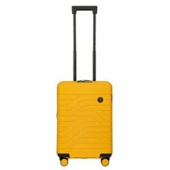 Bric's B|Y By Brics | Ulisse 21 Inch Expandable Spinner Suitcase | Mango | Hard Exterior, Multiple Pockets & TSA Approved Lock