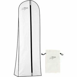 Premium Wedding Dress & Long Gown Garment Bag For Travel & Storage | 72 Inch, 10" Gusset, Breathable