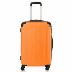 SSLine 3 Piece Luggage Sets Hardshell Spinner Luggages Swivel Wheels Suitcase Portable Rolling Trolley Case - 20" 24" 28" Spinner Suitcases Orange -Luggage Sales Shop 31v91L0wSiL
