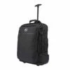Cabin Max️ - Quebec Hybrid Rolling Backpack With Wheels - Carry On Luggage 22x14x9 Zip Out Backpack Straps - Perfect For Most Major American Airlines (Black)