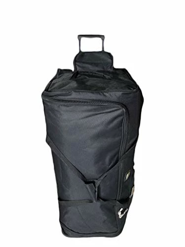 Gothamite 36-inch Rolling Duffle Bag With Wheels | Luggage Bag | Hockey Bag | XL Duffle Bag With Rollers | Heavy Duty 1200D Polyester (Black) 7 Gothamite 36-inch Rolling Duffle Bag With Wheels | Luggage Bag | Hockey Bag | XL Duffle Bag With Rollers | Heavy Duty 1200D Polyester (Black) - Image 5