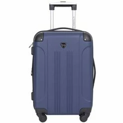 Travelers Club Chicago II Expandable Spinner Carry-On Luggage, Cobalt Blue, 20-Inch