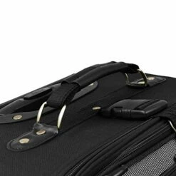 U.S. Traveler New Yorker Lightweight Softside Expandable Travel Rolling Luggage Set, Black/Grey, 4-Piece (15/21/25/29) -Luggage Sales Shop 41 cZm0SWiL