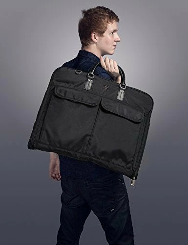 Bagsmart Garment Bag For Suits And Wedding Dresses With Shoulder Strap And Hanger, Black 11 Bagsmart Garment Bag For Suits And Wedding Dresses With Shoulder Strap And Hanger, Black - Image 9