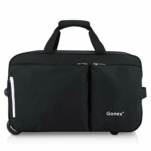 Rolling Duffel Bag, Water Repellent Wheeled Duffel Carry On Luggage 20inch Black 10 Rolling Duffel Bag, Water Repellent Wheeled Duffel Carry On Luggage 20inch Black - Image 8