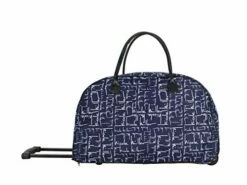 Nicole Miller Wheeled Duffel Carry On Bag (14in, Signature Navy) -Luggage Sales Shop 410zh7NiQML