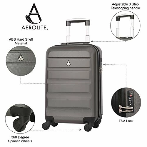Large Capacity Maximum Allowance 22x14x9 Built-in TSA Airline Approved Delta United Southwest Carry On Luggage Trolley Rolling Suitcase Body Size 19.3x14x9in | Small Hard Shell Underseat Bag 16x10x8in 5 Large Capacity Maximum Allowance 22x14x9 Built-in TSA Airline Approved Delta United Southwest Carry On Luggage Trolley Rolling Suitcase Body Size 19.3x14x9in | Small Hard Shell Underseat Bag 16x10x8in - Image 3