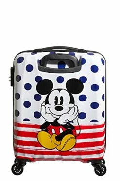 American Tourister Disney Legends - Spinner S - Kids Luggage, 55 Cm, 36 L, Multicolour (Mickey Dots) -Luggage Sales Shop 411hC3rAaZS