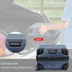 Verdi Luggage Set 3 Piece - Lightweight With USB Port Hardside Carry On Suitcase - Includes Expandable 20 Inch Carry On, 24In/TSA-Approved Lock 28In Checked Bag With 8-Wheel Rolling Spinner -Luggage Sales Shop 41270amHXTL