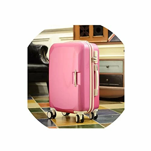 Fashion Wheels Suitcases And Travel Bags Valise Cabine Valiz Koffer Suitcase Maletas Carry On Rolling Luggage,Red,22 4 Fashion Wheels Suitcases And Travel Bags Valise Cabine Valiz Koffer Suitcase Maletas Carry On Rolling Luggage,Red,22 - Image 2