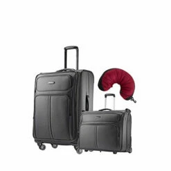 Samsonite Leverage LTE 3 Piece Carry-On Bundle | 25", Wheeled Garment Bag, Travel Pillow