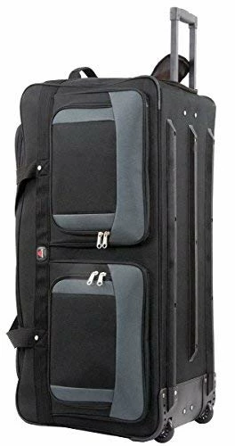 Amaro 36in Rolling Duffel Bag With Wheels | Travel Duffle Luggage Bag | Lightweight Rolling Bag L | Retractable Pull Handle (Black) 5 Amaro 36in Rolling Duffel Bag With Wheels | Travel Duffle Luggage Bag | Lightweight Rolling Bag L | Retractable Pull Handle (Black) - Image 3