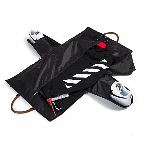 Men's Black And Brown Garment Weekender Bag Project 11 By Hook & Albert 4 Men's Black And Brown Garment Weekender Bag Project 11 By Hook & Albert - Image 2