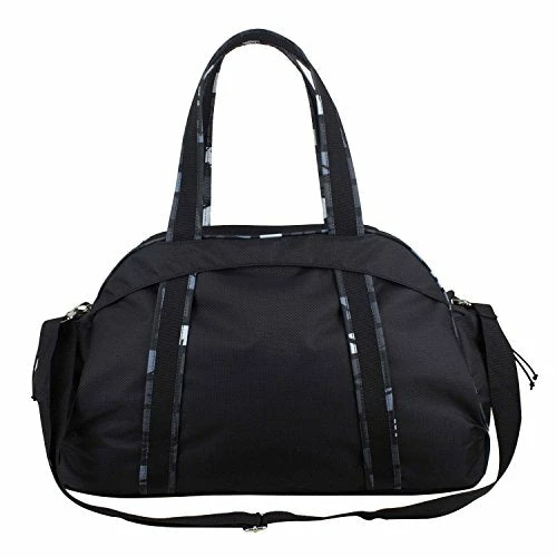 Fuel Sport Carryall Duffel For Gym, Travel Or Weekend Gateway, Black With White Zippers 8 Fuel Sport Carryall Duffel For Gym, Travel Or Weekend Gateway, Black With White Zippers - Image 6