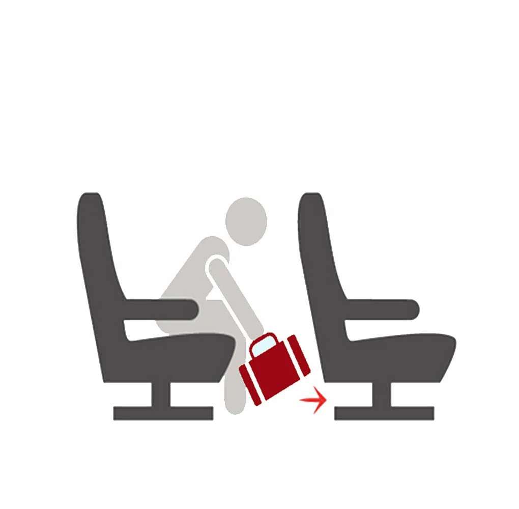 17" Rolling Personal Item Under Seat Luggage For Virgin Australian, Sun Country, Alaska, Delta Airlines (Black) 6 17" Rolling Personal Item Under Seat Luggage For Virgin Australian, Sun Country, Alaska, Delta Airlines (Black) - Image 4