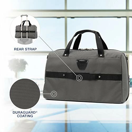 Travelpro Crew Versapack Weekender Carry-on Duffel Bag W/Suiter, Titanium Grey, One Size 5 Travelpro Crew Versapack Weekender Carry-on Duffel Bag W/Suiter, Titanium Grey, One Size - Image 3