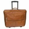 Piel Leather Traveler Garment Bag On Wheels In Saddle -Luggage Sales Shop 4171gctSUkL