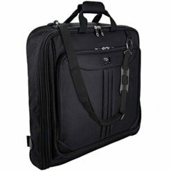 ZEGUR Suit Carry On Garment Bag For Travel & Business Trips With Shoulder Strap (Black)