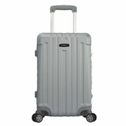 TPRC Seattel Hardside Rolling Carry-On Luggage, Silver, 20-Inch