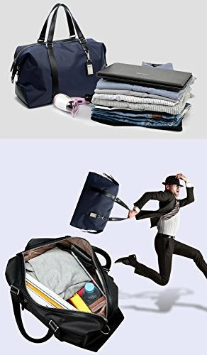 BOPAI-BO | Boston Bag Travel Tote Duffel Bag Carry On Bag Weekender Overnight Bag (Navy) 10 BOPAI-BO | Boston Bag Travel Tote Duffel Bag Carry On Bag Weekender Overnight Bag (Navy) - Image 8