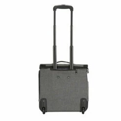 Travelers Club Luggage 16" Top Expandable Rolling Underseater W/USB Port, Dark Gray Suitcase, -Luggage Sales Shop 41CEgbUc7NL