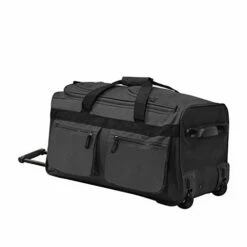 Olympia Luggage 22" 8 Pocket Rolling Duffel Bag (Charcoal Gray W/ Black - Exclusive Color) 9 Olympia Luggage 22" 8 Pocket Rolling Duffel Bag (Charcoal Gray W/ Black - Exclusive Color) -Luggage Sales Shop 41ChwCHHo1L