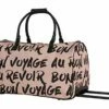BCBGeneration BCBG Luggage PERF-ECT Wheeled Duffel Carry On Bag (Perf-ECT Pink)