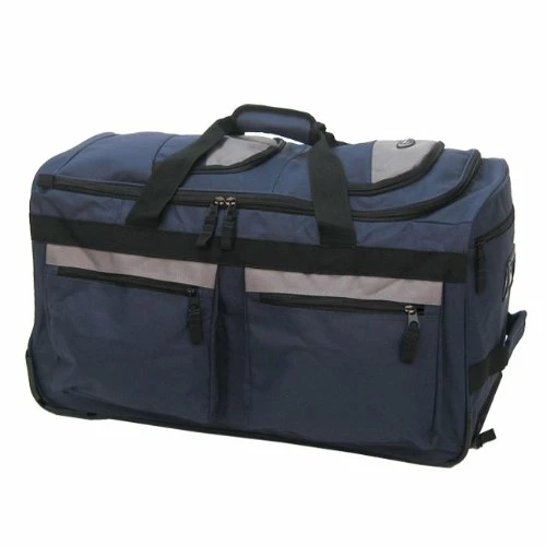 Olympia Luggage 29" 8 Pocket Rolling Duffel Bag, Navy, One Size 4 Olympia Luggage 29" 8 Pocket Rolling Duffel Bag, Navy, One Size - Image 2