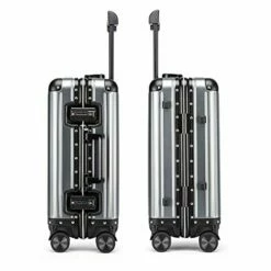 JBAG-one 100% Aluminum-Magnesium Alloy Rolling Luggage Spinner Men Business Suitcase Wheels 20 Inch Cabin Trolley Travel Bag,Black -Luggage Sales Shop 41EpCoqghVL
