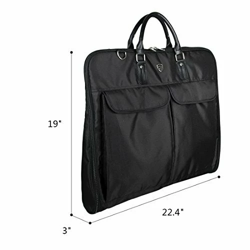 Bagsmart Garment Bag For Suits And Wedding Dresses With Shoulder Strap And Hanger, Black 9 Bagsmart Garment Bag For Suits And Wedding Dresses With Shoulder Strap And Hanger, Black - Image 7