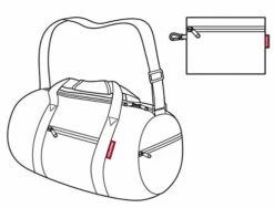 Reisenthel Mini Maxi Dufflebag, Foldable Overnight Duffel And Sports Bag With Built-in Carrying Pouch, Indigo -Luggage Sales Shop 41Fkjo3IYgL