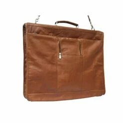 Piel Leather Piel Colombian Leather Elite Garment Bag Brown