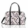 Betsey Johnson Luv CruzIn Cotton Quilted Carry On Weekender Travel Duffel Bag - Black/Blush Cat -Luggage Sales Shop 41IEB4SECoL