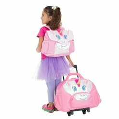 Bixbee Kids Rolling Suitcase And Backpack Set, Shark Luggage For Girls & Boys With Wheels, Telescoping Handle, Adjustable Straps And Pockets - Carry On Bag & Backpack For Airport & Travel Set Of 2 -Luggage Sales Shop 41Ig 8MUCrS