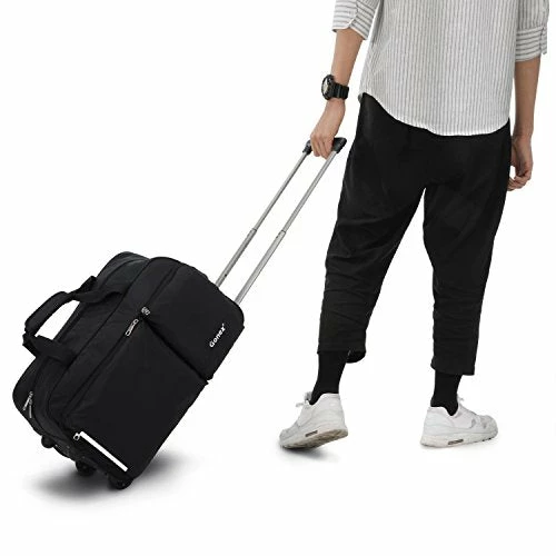 Rolling Duffel Bag, Water Repellent Wheeled Duffel Carry On Luggage 20inch Black 6 Rolling Duffel Bag, Water Repellent Wheeled Duffel Carry On Luggage 20inch Black - Image 4