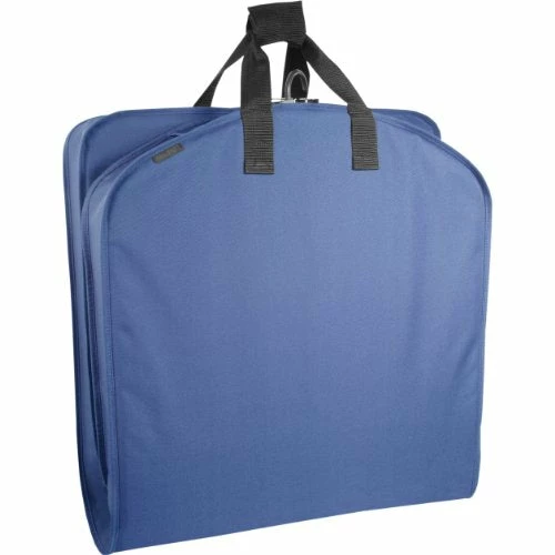 WallyBags Luggage 42" Garment Bag With Pocket, Navy 5 WallyBags Luggage 42" Garment Bag With Pocket, Navy - Image 3