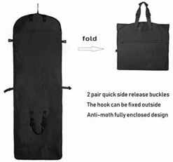 Magictodoor 60" Garment Bag Tri-Fold Gown Length W/Hanging Hook Large Pocket Destination Bag 11 Magictodoor 60" Garment Bag Tri-Fold Gown Length W/Hanging Hook Large Pocket Destination Bag -Luggage Sales Shop 41OG8mkO8BL 54a38749 2786 47fd b3aa 5b8dae652fc6