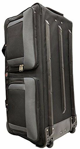 Amaro 36in Rolling Duffel Bag With Wheels | Travel Duffle Luggage Bag | Lightweight Rolling Bag L | Retractable Pull Handle (Black) 11 Amaro 36in Rolling Duffel Bag With Wheels | Travel Duffle Luggage Bag | Lightweight Rolling Bag L | Retractable Pull Handle (Black) - Image 9