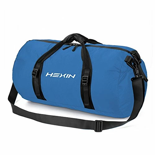 HEXIN Carry On Bag Travel Duffel Tote Unisex Weekender Bag Blue 3 HEXIN Carry On Bag Travel Duffel Tote Unisex Weekender Bag Blue
