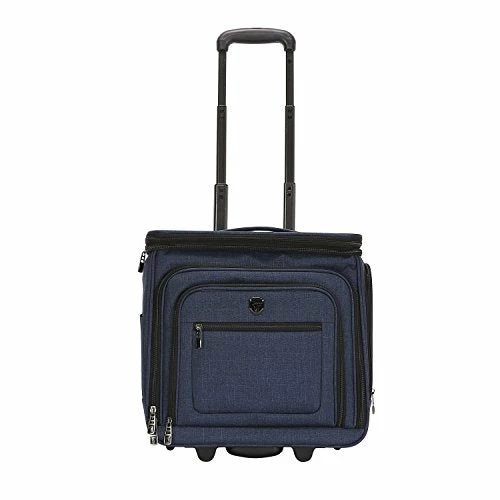 Travelers Club Luggage 16" Top Expandable Rolling Underseater W/USB Port, Blue Suitcase, Carry-On, Navy 17 Travelers Club Luggage 16" Top Expandable Rolling Underseater W/USB Port, Blue Suitcase, Carry-On, Navy - Image 15